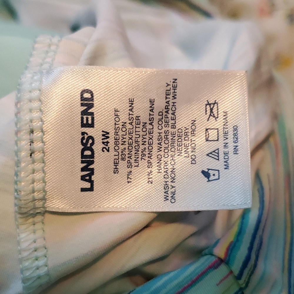 Lands end multicolored striped tankini - Picture 9 of 9